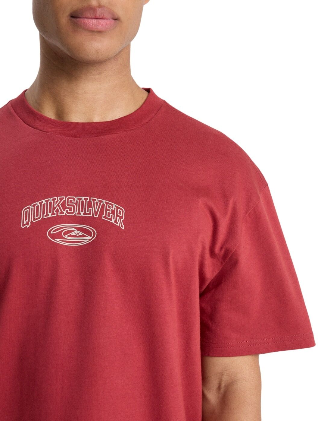 T-Shirt QUIKSILVER "Legacy", Herren, Gr. XXL, rot (burnt russet), Obermaterial: 100% Baumwolle., Shirts T-Shirt burnt russet XXL