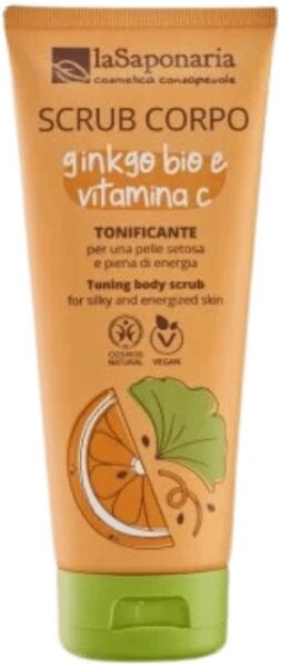 la saponaria Scrub corpo tonificante – Ginkgo bio e Vitamina C