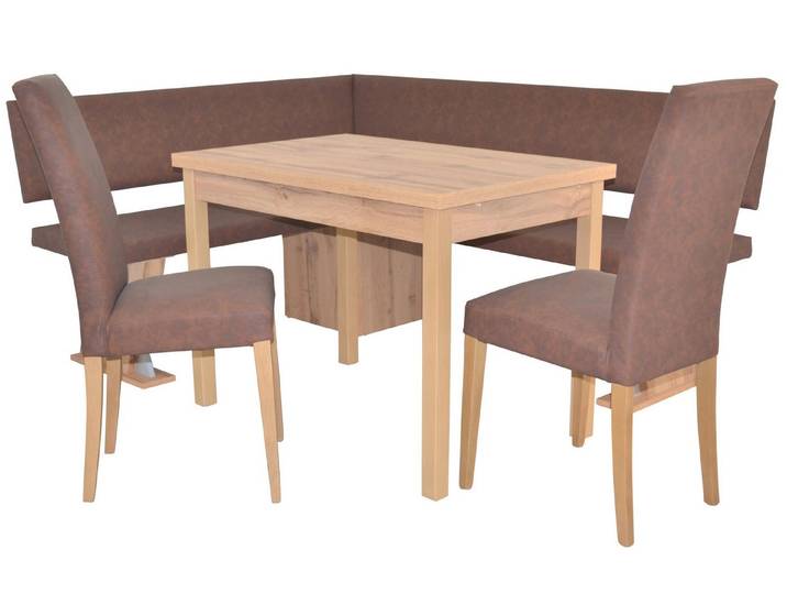 moebel-direkt-online Eckbankgruppe Schenkelmaß 150x182 cm, in vier attraktiven Farbkombinationen, (Spar-Set, 4tlg. Set)