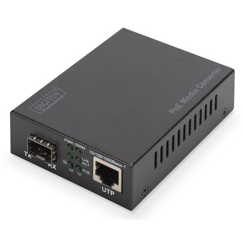 Digitus Konverter Gigabit PoE Media SFP/RJ45