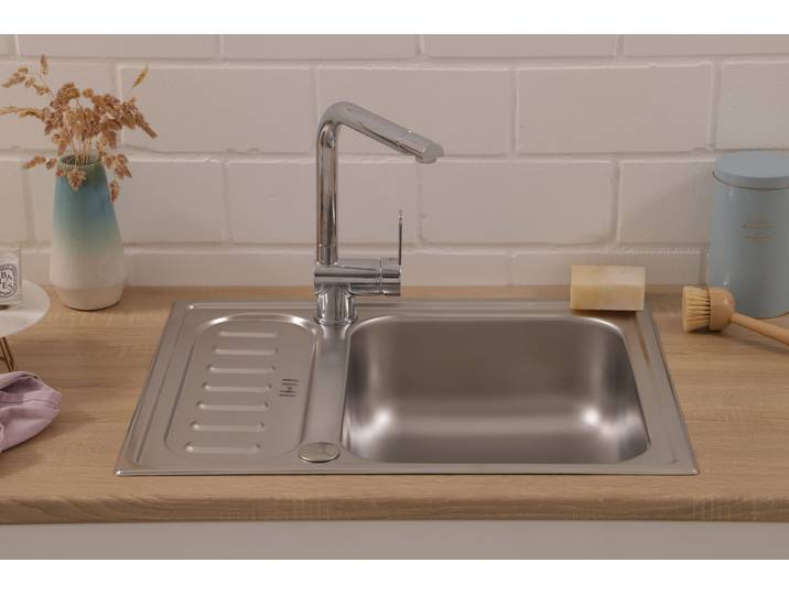 Küchenspüle Riverside Edelstahl 62cm