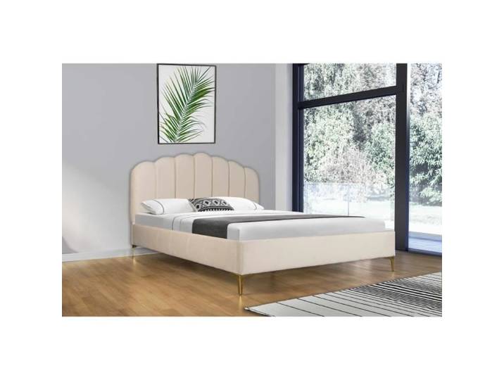 Lit Design avec sommier - Modèle Tiphanie (Taille: 140 X 190 CM)
