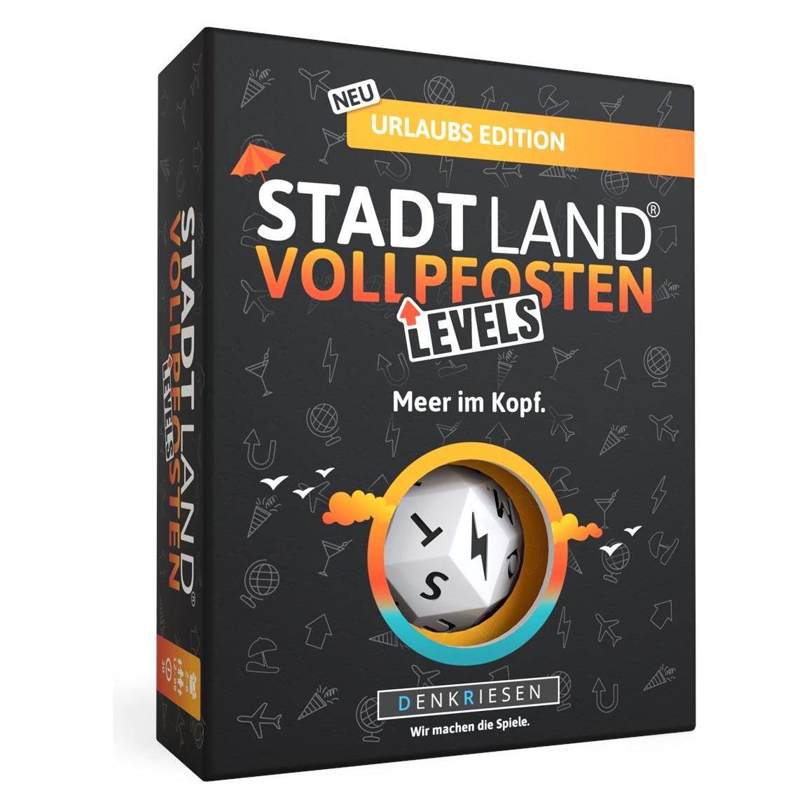 Denkriesen Stadt Land Vollpfosten Urlaubs Edition "Meer im Kopf." | Levels (Deutsch, 2 - 6 Spieler) (SL6013)