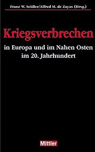 Seidler, Franz W - Kriegsverbrechen - Preis vom 09.10.2026 07:28:09 h