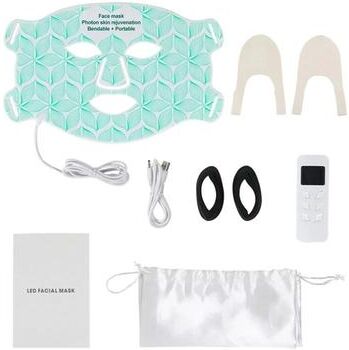 Uplifted Finds Professional 8 Color Silicone LED Facial Mask & Neck Phototherapy System only Mask No Box B