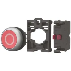 Eaton 110936 Drucktaste, RMQ-Titan, flach, tastend, 1 Ö, rot, beschriftet M22-D-R-X0-K01-BVP