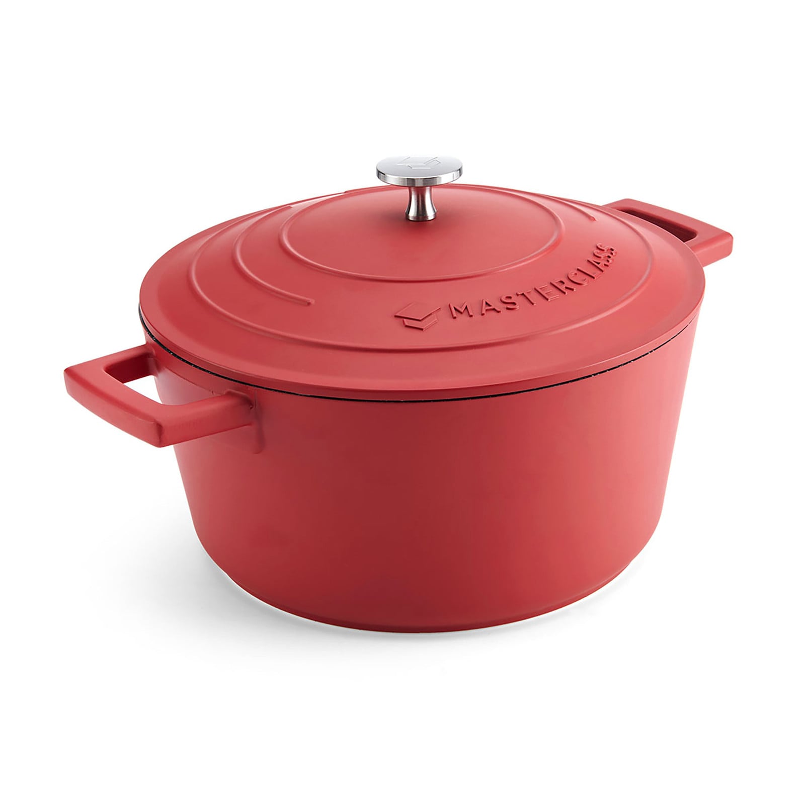 MasterClass ovenschotel van gegoten aluminium, rood, 24 cm, 4 liter