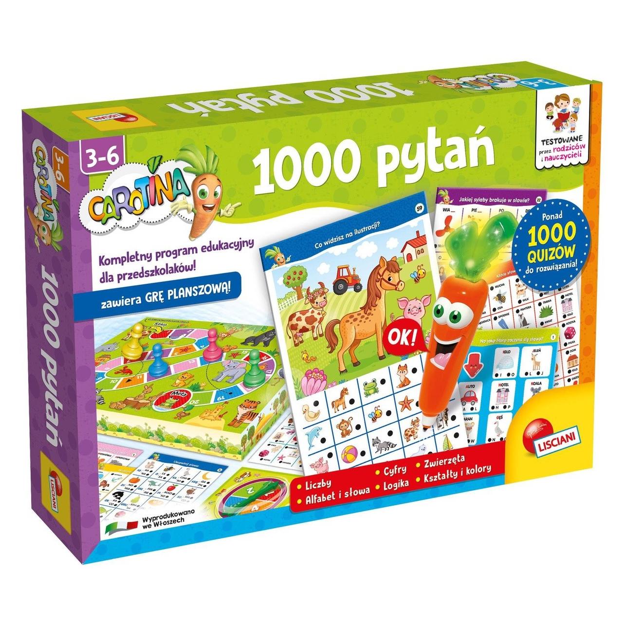 Lisciani Spiel Carotina 1000 Fragen (3 - 6 Jahre) (304-PL49363)