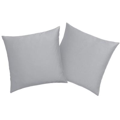 Kissenbezug OTTO HOME "Mila", grau (hellgrau), B:40cm L:40cm, Satin, Obermaterial: 100% Baumwolle, Kissenbezüge, Kissenbezug, Satin Qualität, in Uni Design