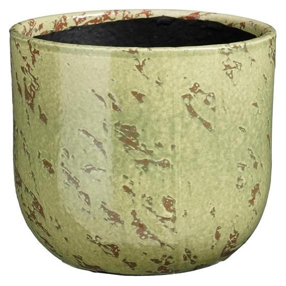 Mica Flower pot SANDRO 1193421, ceramics, green (18 x 16 cm) (1193421)