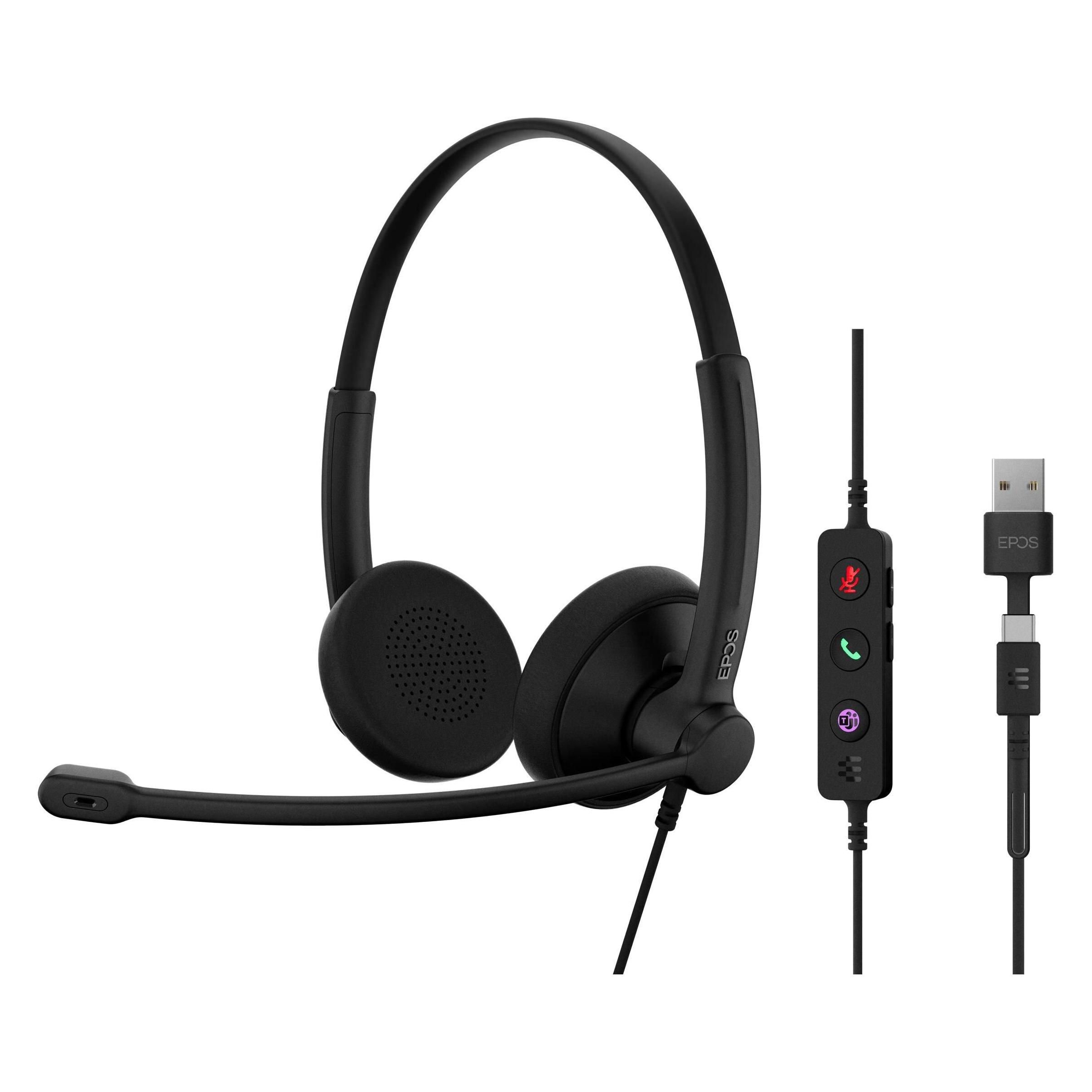 EPOS IMPACT 100 MS STEREO USB-C+A (Kabelgebunden, USB-A, Microsoft Teams) (1001421)
