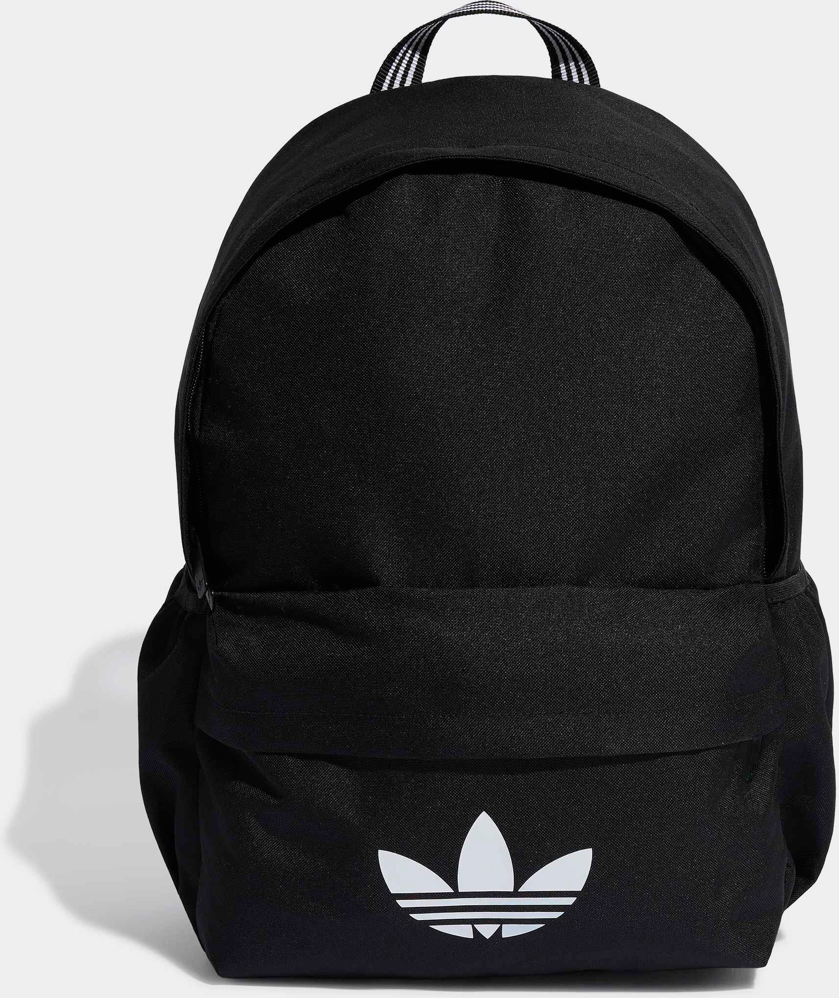 Rucksack ADIDAS ORIGINALS "ADICOLOR CLASSIC", schwarz (schwarz, weiß), Rucksäcke, Obermaterial: 100% Polyester, Rucksack schwarz, weiß Einheitsgröße