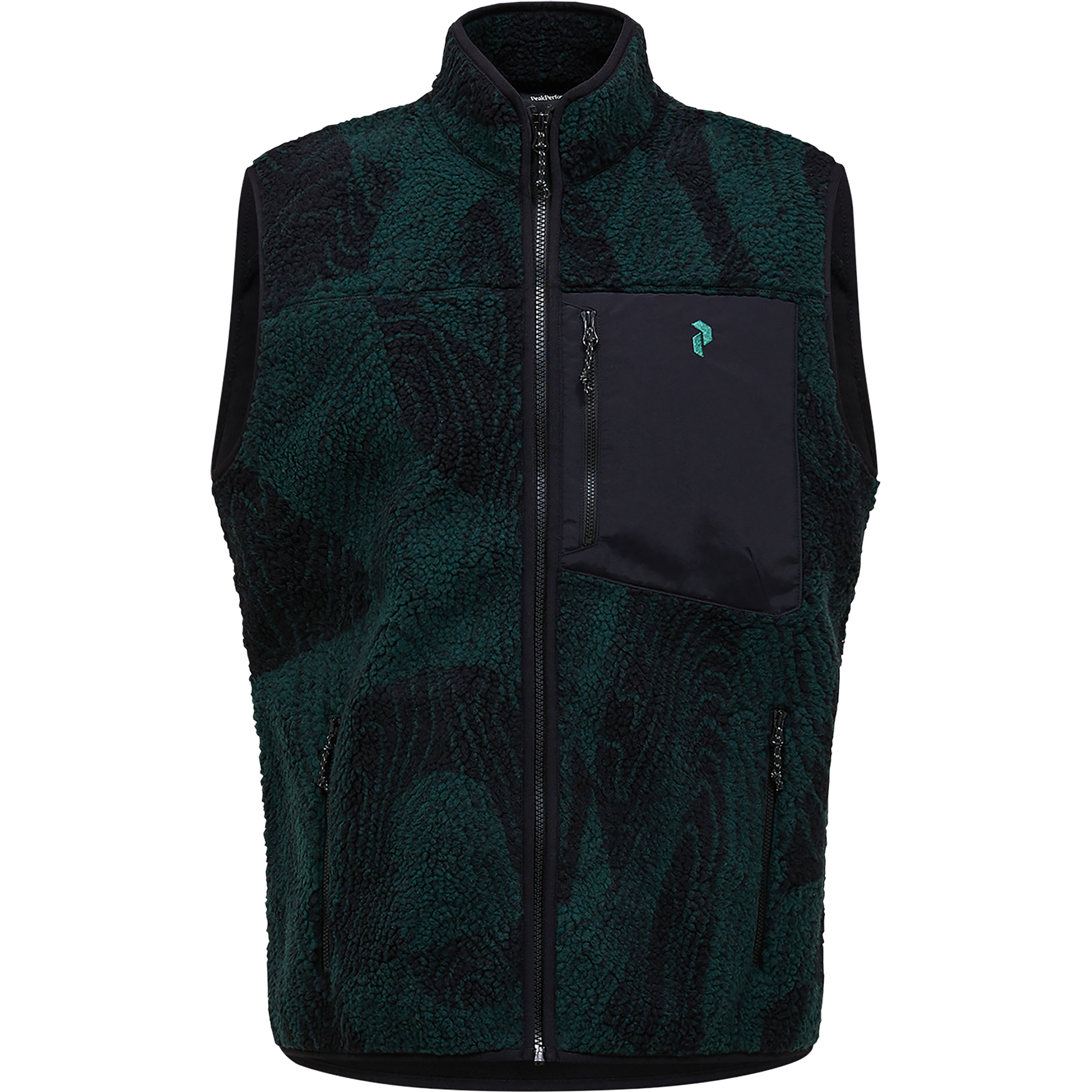 Peak Performance Graphic Pile Weste Herren Fleecewesten schwarz Größe XL Lifestyle Atmungsaktiv