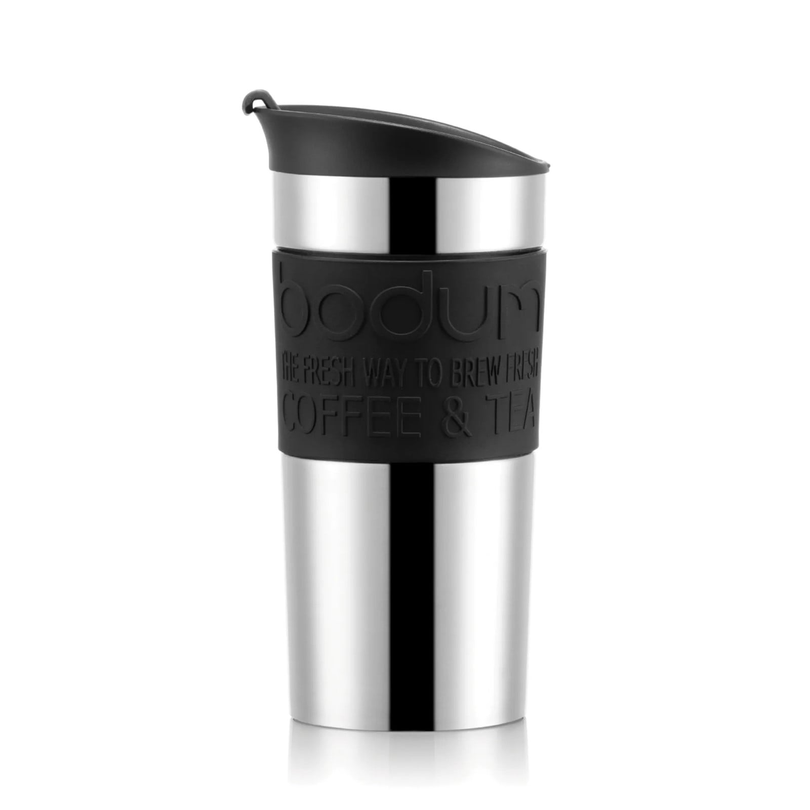 Bodum Travel Mug Thermosbeker van roestvrij staal, zwart, 0,35 liter