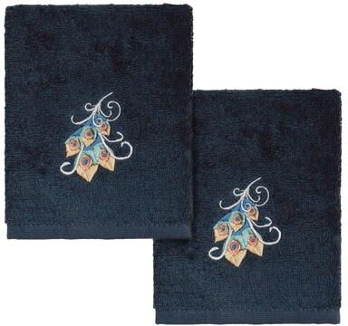 Authentic Hotel and Spa Turkish Cotton Penelope 2PC Washcloth Set