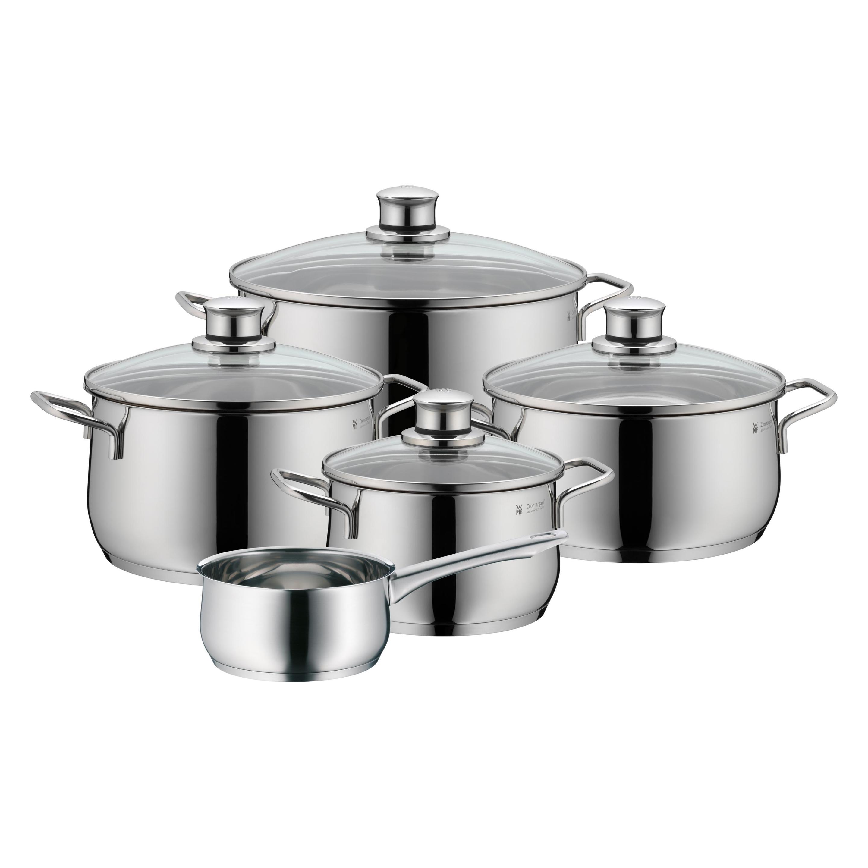 WMF Diadem Plus Topf-Set 5teilig (733556040), Edelstahl (07.3355.6040)