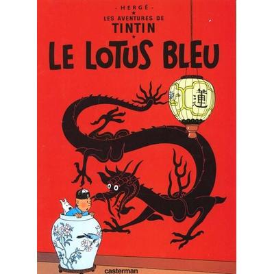 Le Lotus Bleu = The Blue Lotus, Gebundene Ausgabe von Hergé, Casterman
