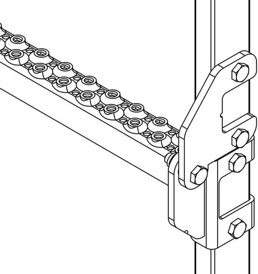 Hailo Professional Hailo Gelenkverbinder für Edelstahl-Leitern 40x20mm