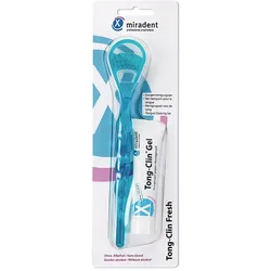 Miradent Zungenreinigungsset Tong-Clin Set mit 50 ml Gel 1 St