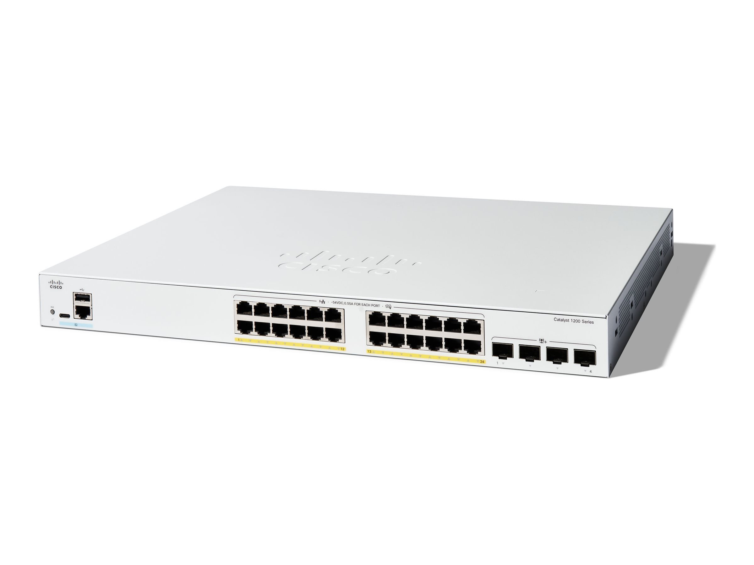 Cisco C1200-24FP-4X, Managed, L2/L3, Gigabit Ethernet (10/100/1000)