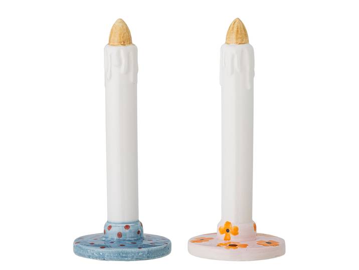 Deko-Objekt Heida 2-teilig Ø 8cm Blau