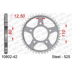Afam, Motorrad Zubehör, 525 42 dents