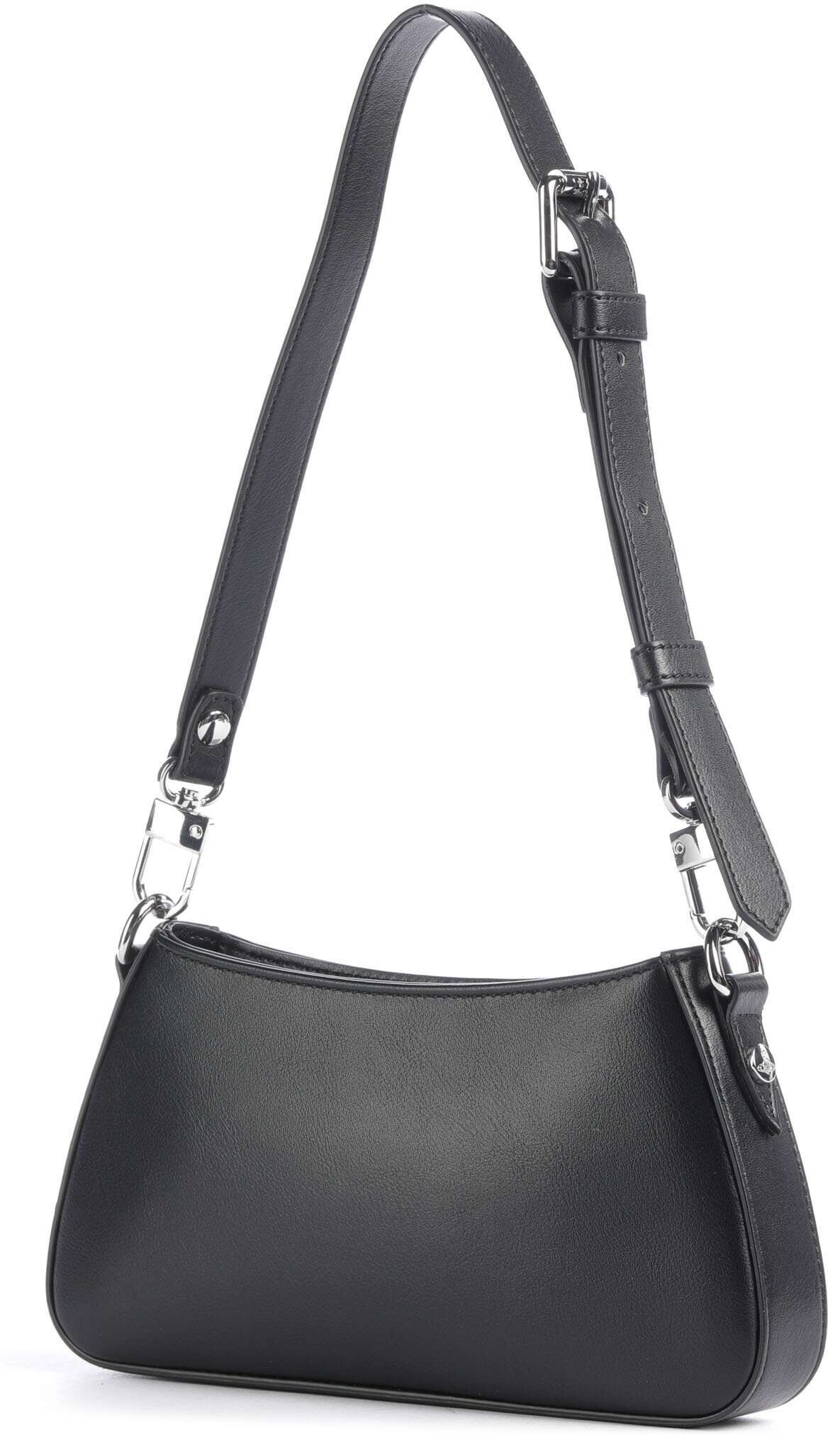 Vivienne Westwood Tasha Smooth Schultertasche aus Leder, schwarz
