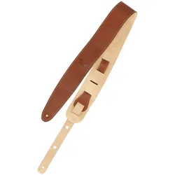 Taylor Strap Medium Brown Leather Suede Back - Gitarrengurt
