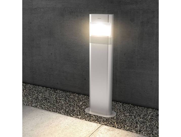Theben LED Wegeleuchte theLeda D BL plus AL, alu / grau / zink, Aluminium, Modern