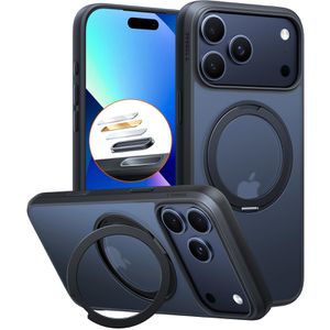 Torras Handyhülle Ostand Pro Series, MagSafe, schwarz, für iPhone 17 Pro, aus Kunststoff, Backcover