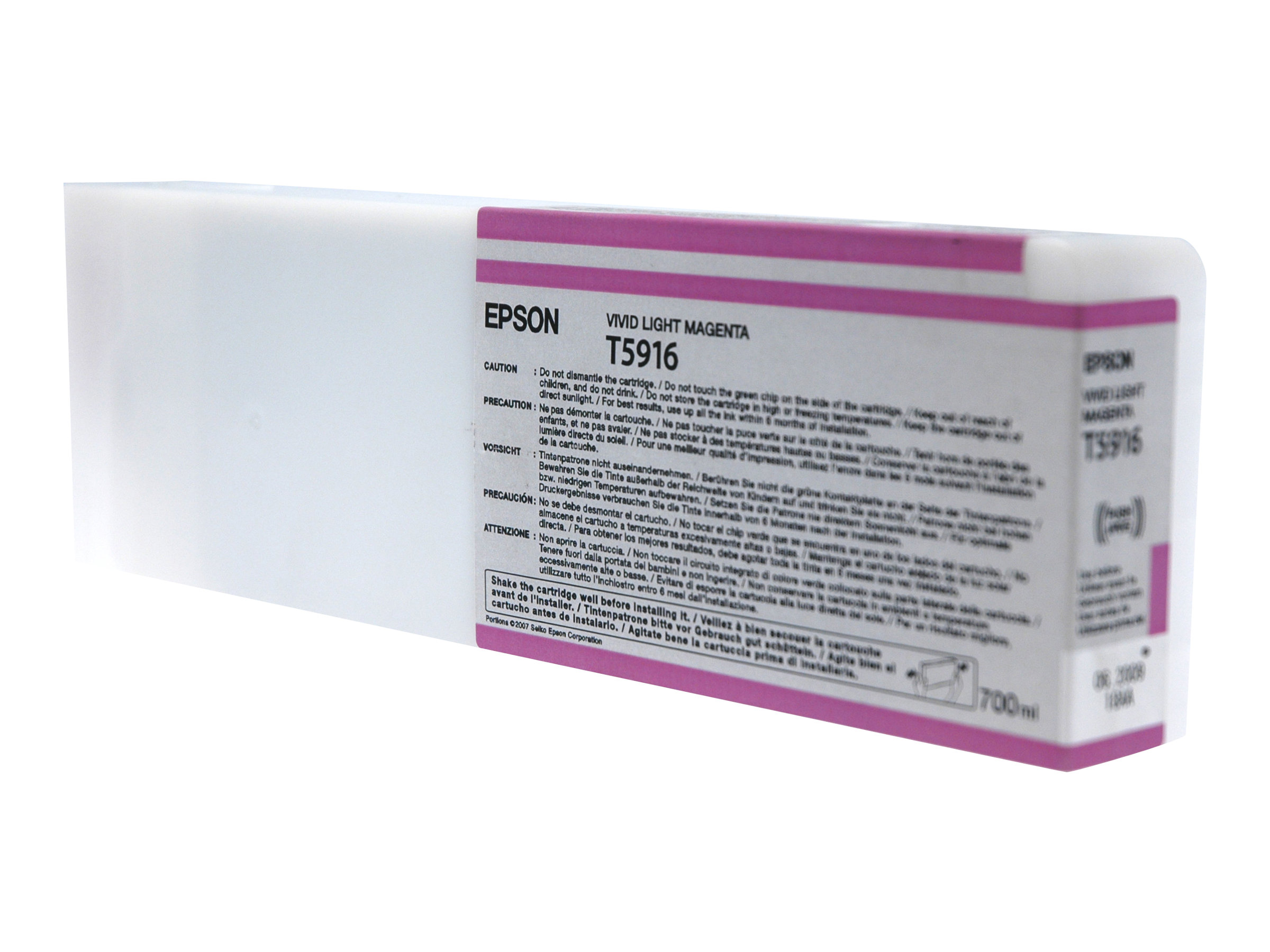 Epson Singlepack Vivid Light Magenta T591600, Magenta, Tinte auf Pigmentbasis, 700 ml, 1 Stück(e), Einzelpackung