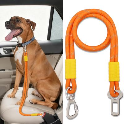 Market Central Reinforced Dog Seat Belt Car Safety Leash Reinforced Dog Seat Belt Car Safety Leash
