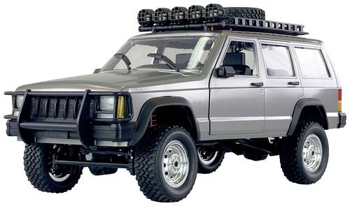 Amewi JC-X12 Scale Silber Brushed 1:12 RC Modellauto Elektro Geländewagen Allradantrieb (4WD) RtR 2,4GHz Inkl. Akku und Ladegerät