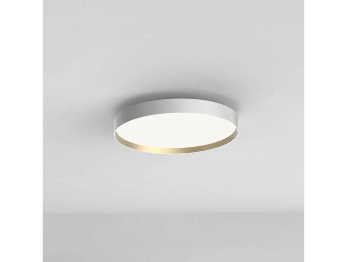 Lucia 45 Plafonnier White/Gold - Loom Design - Salon / séjour - Moderne - Métal - Rond