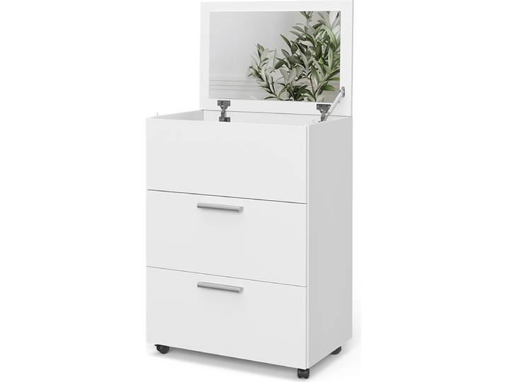 Coiffeuse Vicco Hanna Blanc 65.8cm avec miroir\, Model 41510
