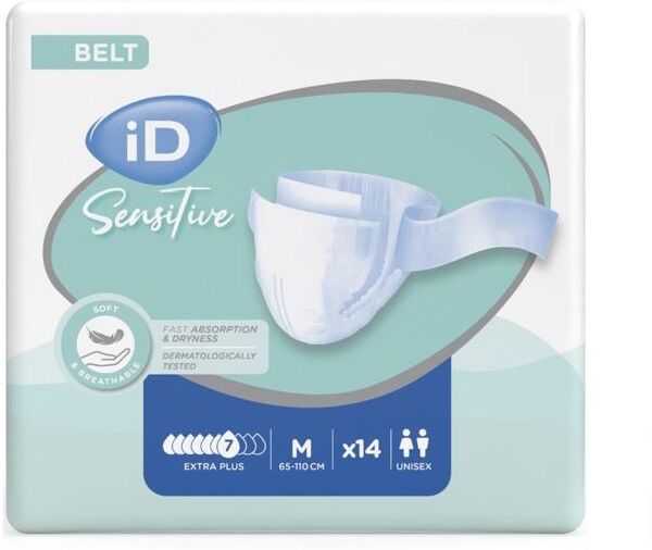Ontex iD iD Sensitive Belt Extra Plus Medium - 4 paquets de 14 protections