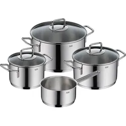 Kochtopfset Silit Extra Cook Edelstahlfarben, 7-teilig