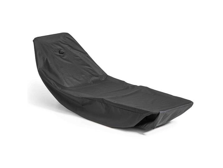 Oviala - Housse de bain de soleil noire 200 x 75 x 45 cm