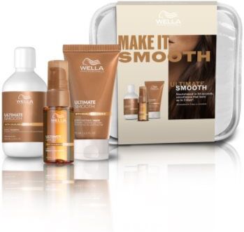 Wella Ultimate Smooth Set kit de viagem para cabelo brilhante e macio . Ultimate Smooth Set