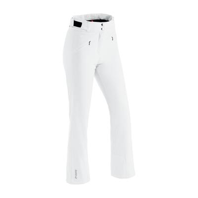 Skihose MAIER SPORTS "Allissia slim", Damen, Gr. 76, Langgrößen, weiß, 90% Polyester, 10% Elasthan, Hosen Skihose, Damen Schneehose, wind- und wasserdicht, 2 RV-Taschen, Slim Fit