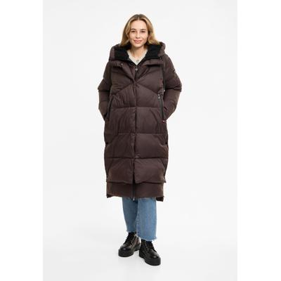 Wintermantel FRIEDA & FREDDIES "Frieda & Freddies", Damen, Gr. 34, chocolate, 100% Polyester, Mäntel Wintermantel