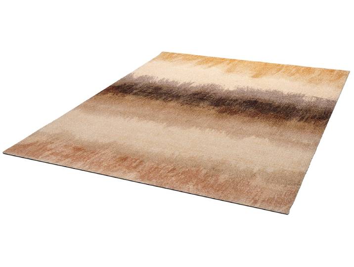 Teppich Bronze Bands , bunt, B:110cm H:9mm L:175cm, Polyamid, WASH+DRY BY KLEEN-TEX, Teppiche, Teppich