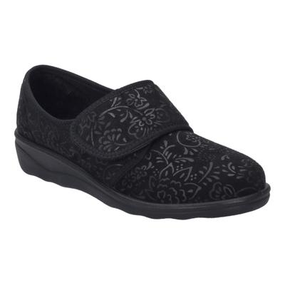 Hausschuh JOSEF SEIBEL "Nice 80", Damen, Gr. 39, schwarz, Obermaterial: 100% Synthetik synthetic., Schuhe Hausschuh
