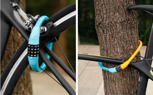 INF Câble antivol pour vélo à 4 chiffres
