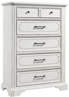 Benjara Lesy Tall Dresser Chest, 5 Drawers, Black Metal, White Poplar Wood