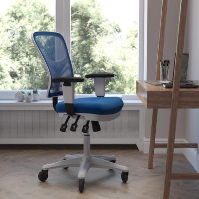 Lancaster Home Mid-Back Ergonomic Multifunction Mesh Chair with Polyurethane Wheels