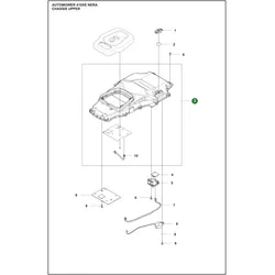 Original Husqvarna Elektronikgehäuse oben (Chassis) für Automower 405XE NERA 405VE NERA 410XE NERA 410VE NERA