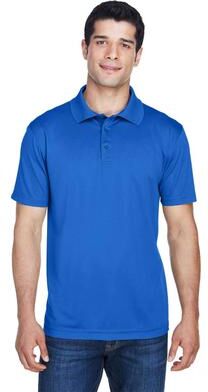 Harriton M315 Men's Polyester Jersey Polo Shirt in True Royal Blue size 5XL