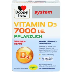 Doppelherz Vitamin D3 7000 I.e. Pflanzlich System 30 ST