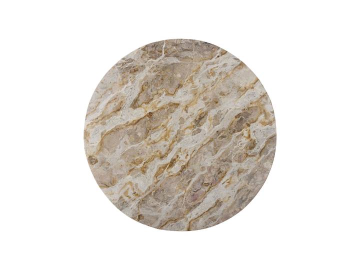 Bloomingville - Plateau tournant Cuisine - Beige - Marbre